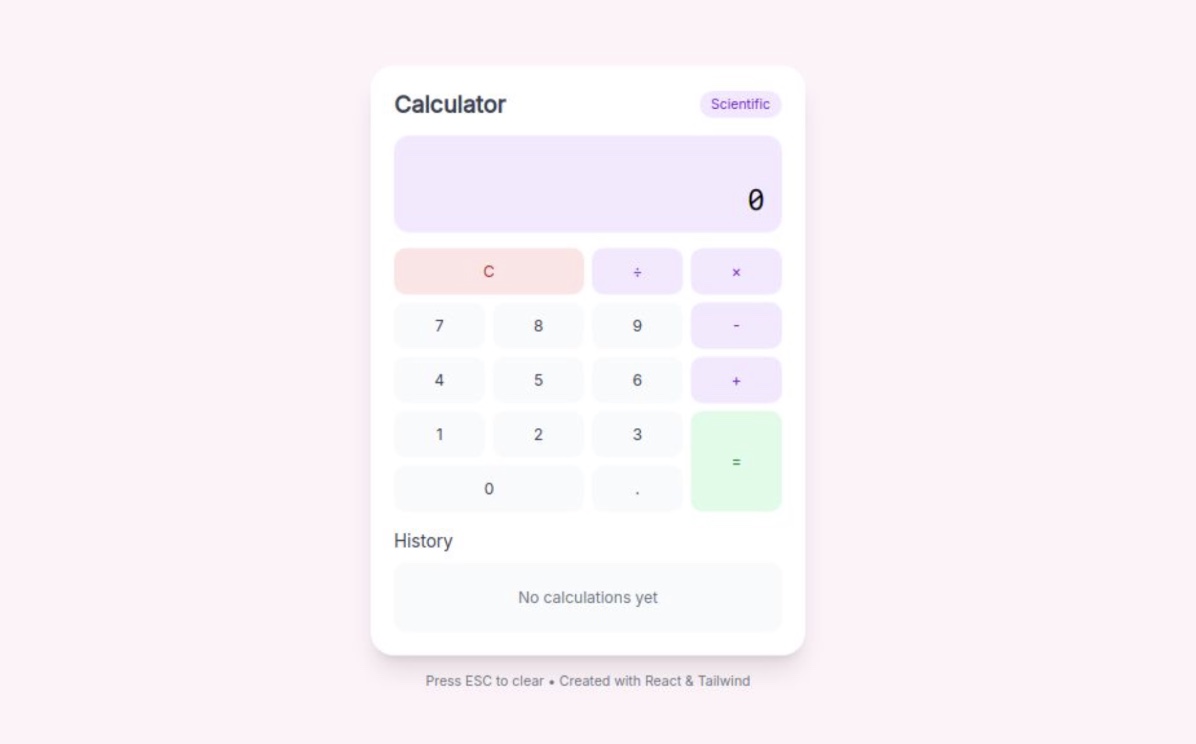 A calculator application